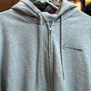 Gray Men's Zip-Up Sweat
